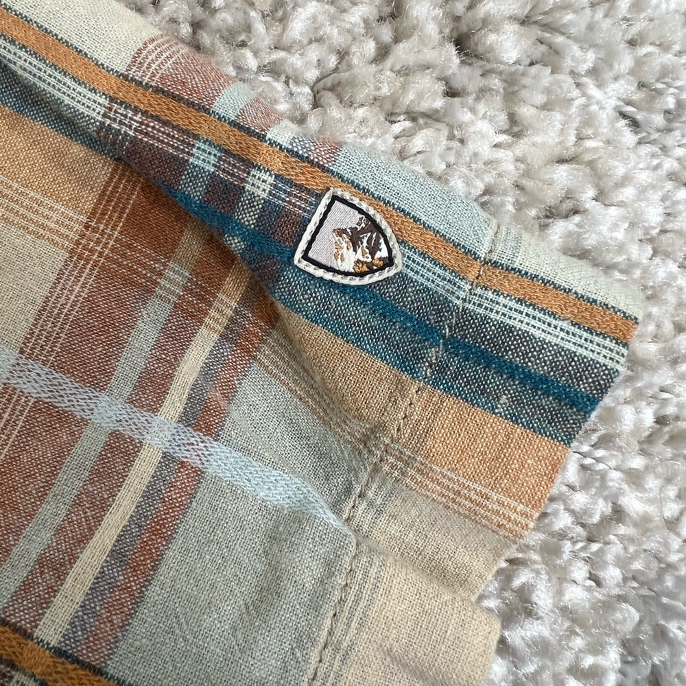 Kuhl Blue and Brown Plaid/Maroon Button-Down Shirt lot - Picture 13 of 14